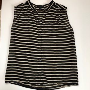 J Crew sleeveless striped shirt